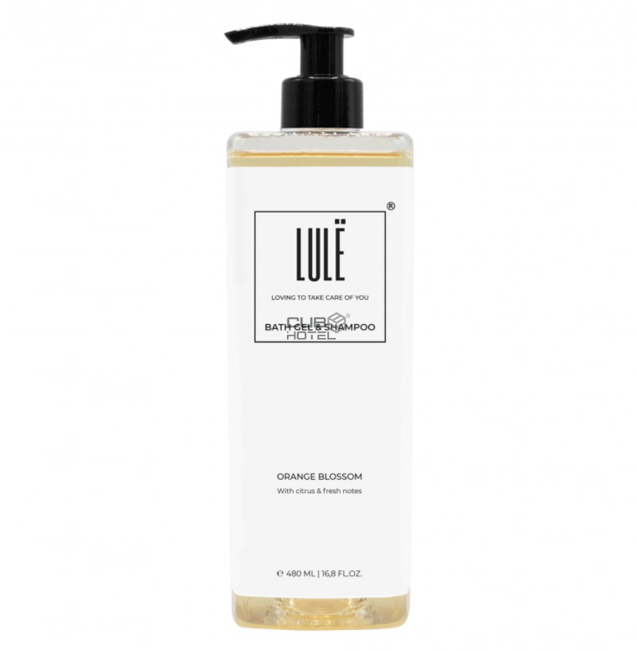 24 Bottles of LULE Bath Gel and Shampoo 480ml